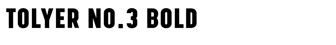Tolyer No.3 Bold